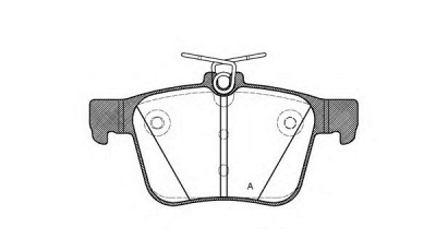 OPEN PARTS bpa151610 -  Комплект тормозных колодок, дисковый тормоз